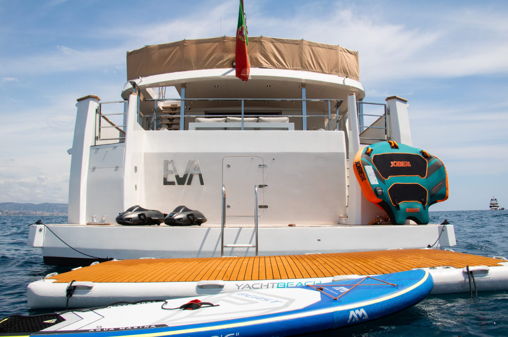 EVA private Superyacht charter Cannes France