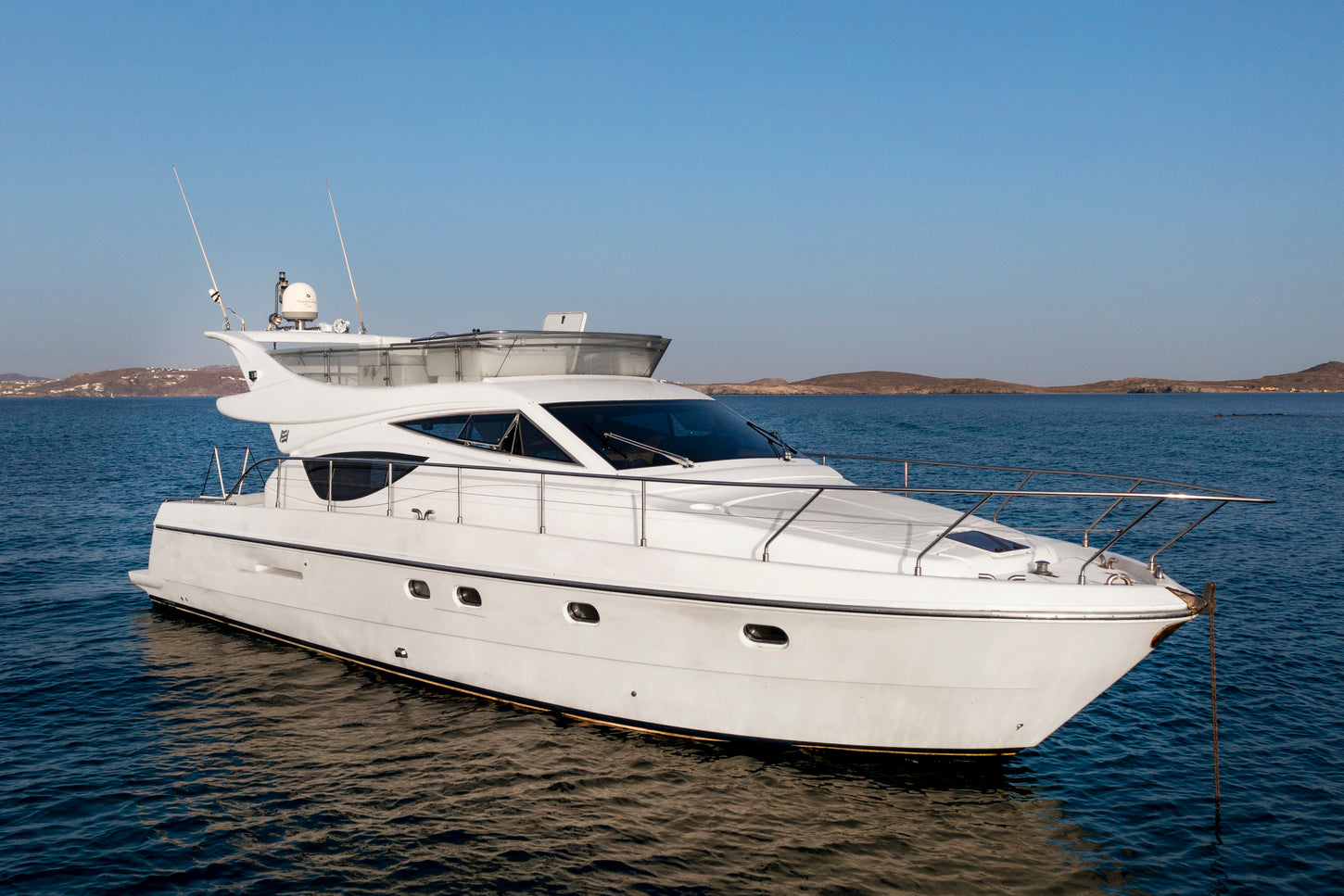 FERRETTI sailing yacht charter Mykonos Greece
