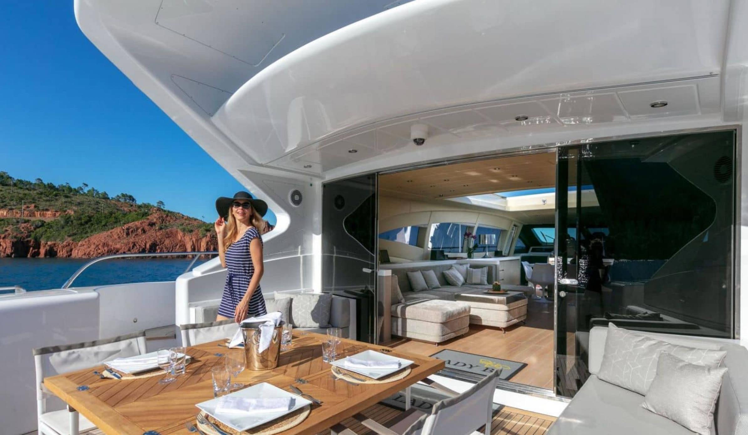 LADY B weekend yacht charter Cannes