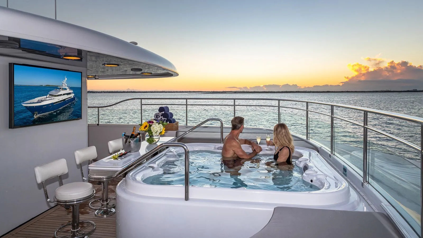 PISCES Amalfi Coast party yacht charter