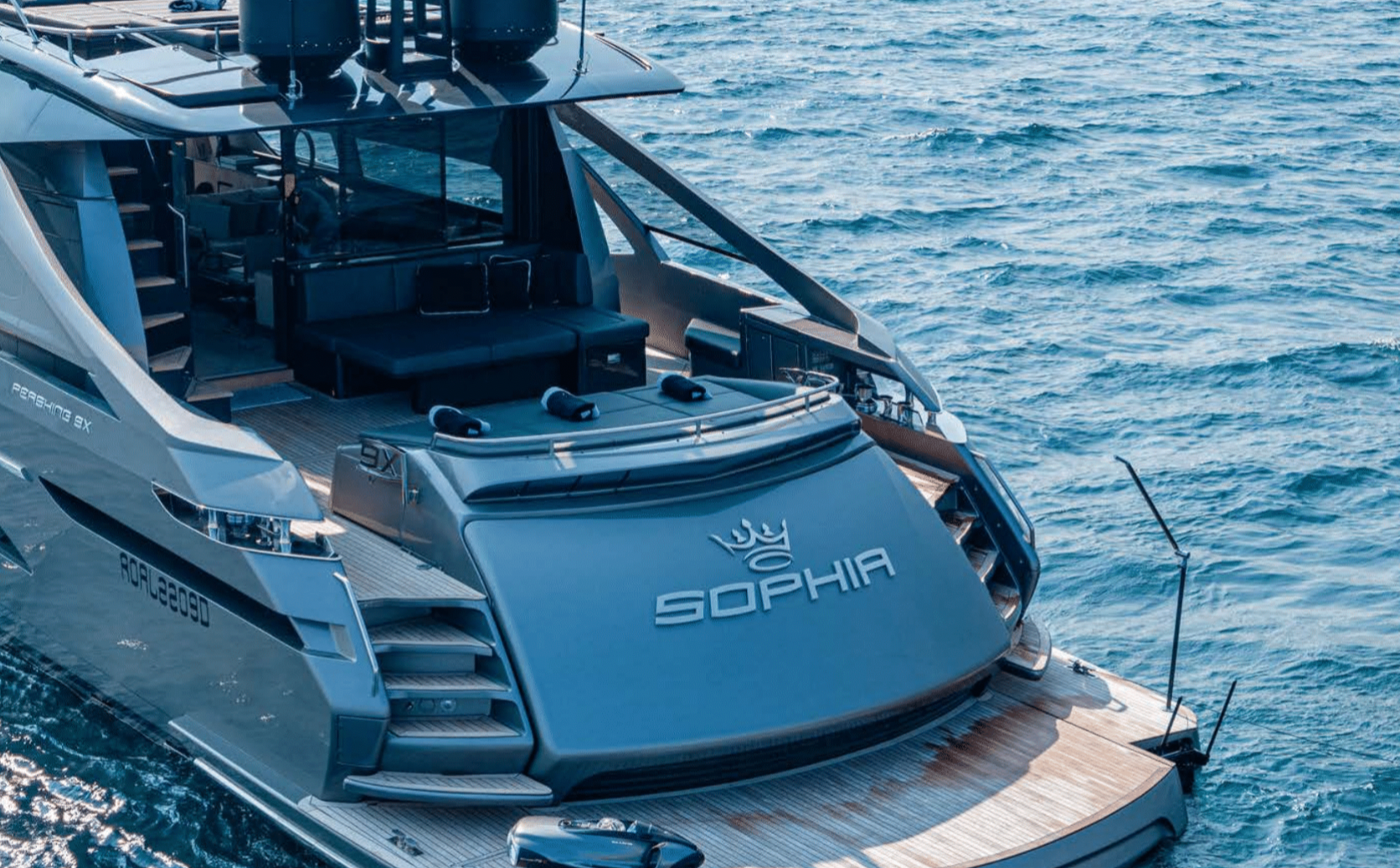 Sophia Naples Italy Mega yacht charter with jet ski