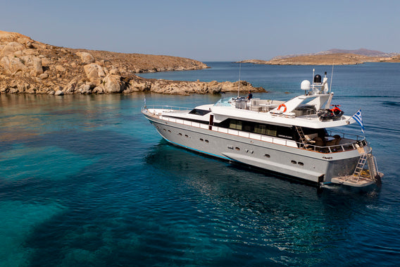 luxury yacht charter Mykonos Greece