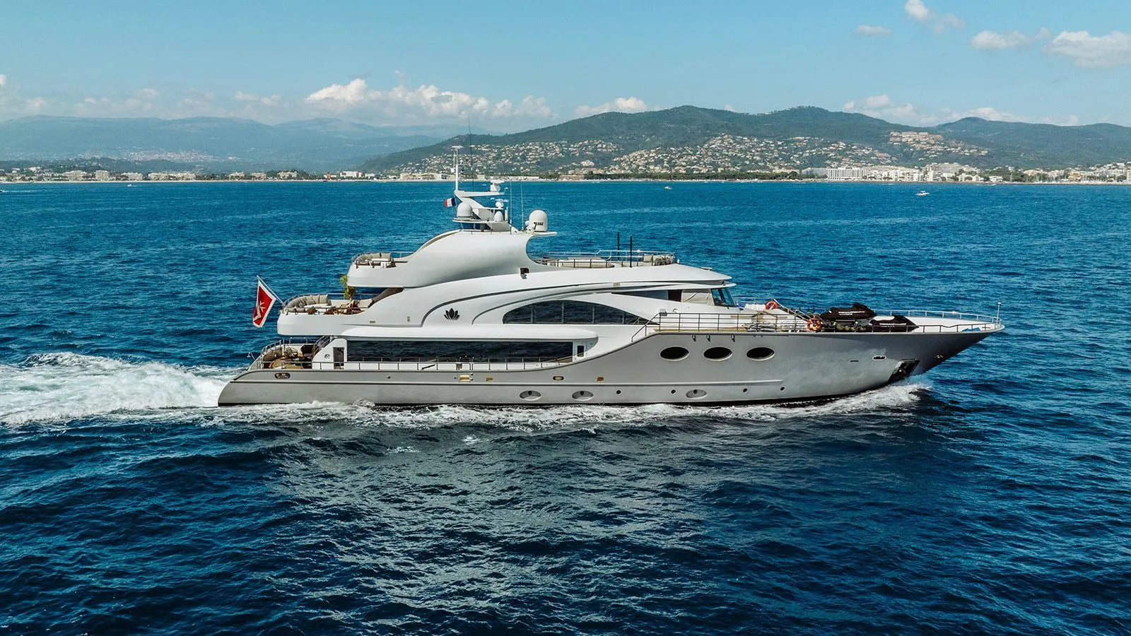 Mega yacht charter with jet ski St Tropez France