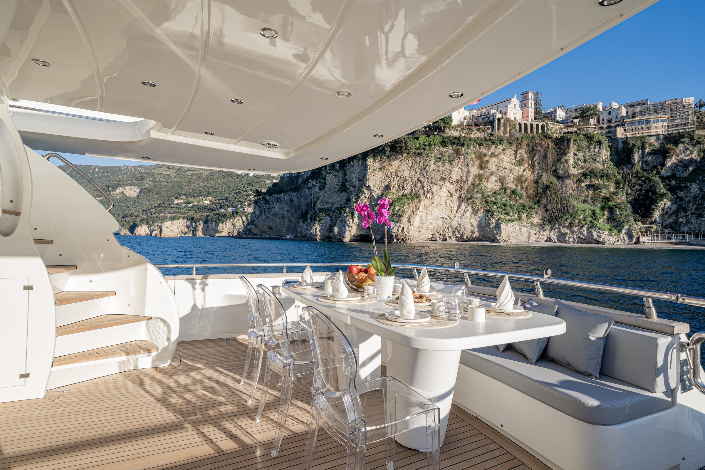 luxury yacht charter Italian Riviera